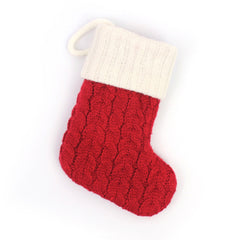 Christmas Stocking New Knitting Christmas Tree Pendant Decorations_4