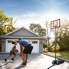 Portable Basketball Hoop Stand 4 to 10 ft Adjustable Height  Backboard System with Wheels Stand_3