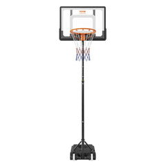 Portable Basketball Hoop Stand 4 to 10 ft Adjustable Height  Backboard System with Wheels Stand_7