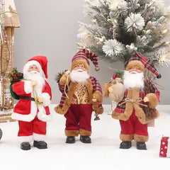 Christmas Home Decor Santa Claus Doll with Gift Bags_1