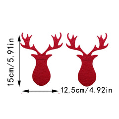 Christmas Cutlery Holder Knife and Fork Pocket Bag Cutlery Cover Star Tree Elk Table Decoration_13