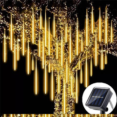 Solar LED Meteor Shower Rain Lights Holiday String Lights Waterproof Garden Light_10