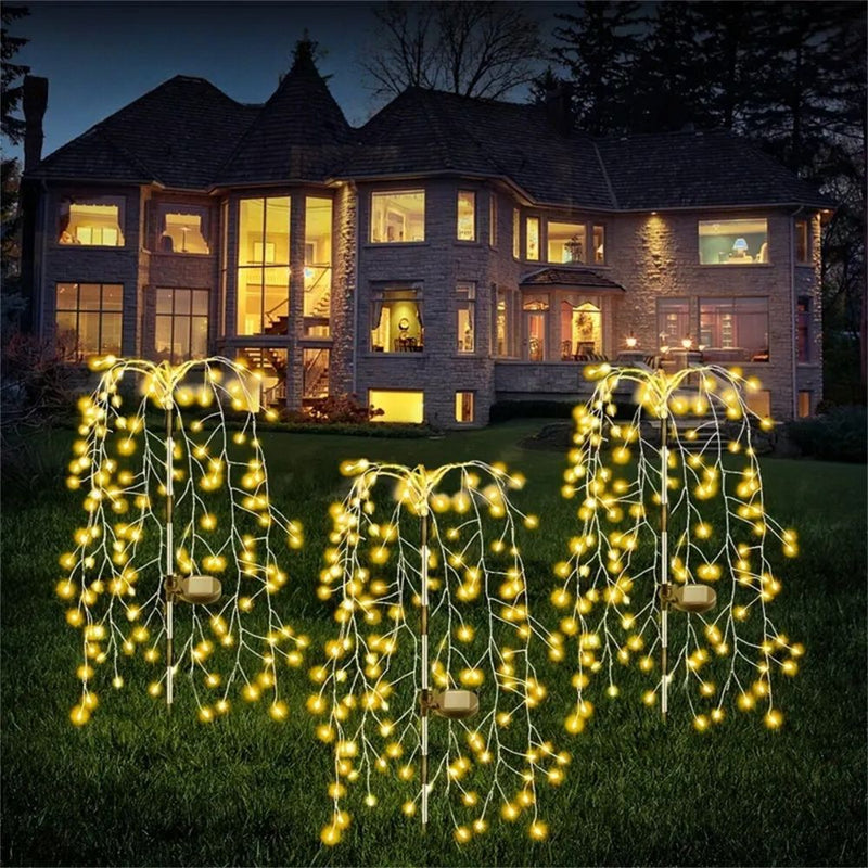 100 LED Solar Fireworks Lights for Patio & Garden_0