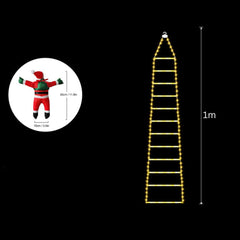 8 Mode Climbing Santa LED Ladder Light Strip for Festive Christmas Decoration_6