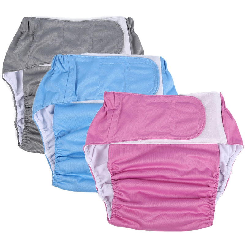 Reusable Washable Adult Diaper for Incontinence Overnight Absorbency Pants_0