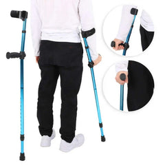 Adjustable Telescopic Underarm Cane Crutch Crutches Aluminum Alloy_2