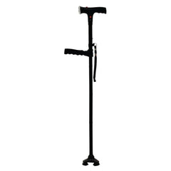 Height Adjustable Elderly Walking Stick with Voice Announcement LED Lights_7