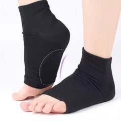 Soft Gel Heel Socks Arch Support Sleeve Cushioned Soft Elastic Gel Pad Fabric_3