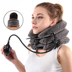 Inflatable Adjustable Cervical Traction Support Device Neck Stretcher_2