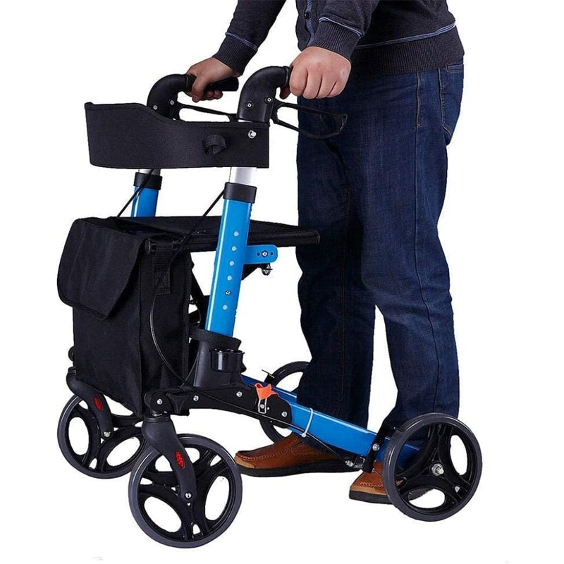 Anti Fall Adjustable Walking Aid for Elderly Rehabilitation Foldable Rollator_0