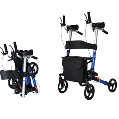 Anti Fall Adjustable Walking Aid for Elderly Rehabilitation Foldable Rollator_5