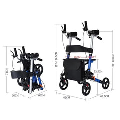 Anti Fall Adjustable Walking Aid for Elderly Rehabilitation Foldable Rollator_7