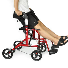 Rollator Walker with Seat Mobility Lightweight Folding Rolling Walker Medical Walker_3