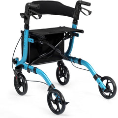 Walking Assist Rollator Walker Folding Pulley Training Mobility Aid Household_5