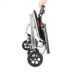 Portable Foldable Wheelchair Walker with Braking Function_3