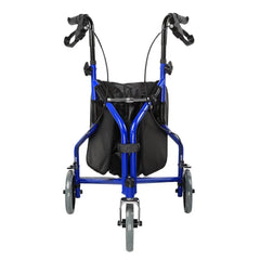 Folding Rollator Walker with Seat 3 Wheels Aluminum Alloy Elderly Rehabilitation_0