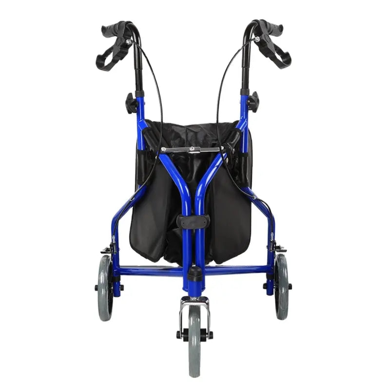 Folding Rollator Walker with Seat 3 Wheels Aluminum Alloy Elderly Rehabilitation_0