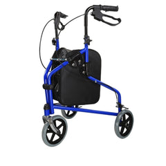 Folding Rollator Walker with Seat 3 Wheels Aluminum Alloy Elderly Rehabilitation_1