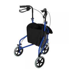 Folding Rollator Walker with Seat 3 Wheels Aluminum Alloy Elderly Rehabilitation_5