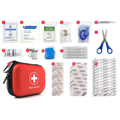 91 PCS Portable Emergency Medical First Aid Bag Kit For Household Outdoor_6