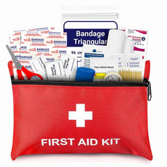 50pcs Set Portable First Aid Kit Red Car Emergency Kit Accessories_3