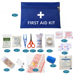 50pcs Set Portable First Aid Kit Red Car Emergency Kit Accessories_5