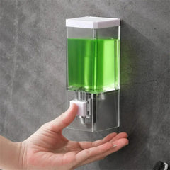 Manual Press Soap Dispenser Wall Hanging Transparent Soap Dispenser_0