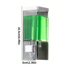 Manual Press Soap Dispenser Wall Hanging Transparent Soap Dispenser_5